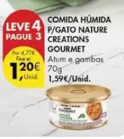 Oferta de Gourmet - Comida Húmida P/Gato Nature Creations por 1,2€ em Pingo Doce