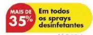 Oferta de Em todos os sprays desinfectantesem Pingo Doce