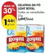 Oferta de Royal - Gelatina Em Po por 1,44€ em Pingo Doce