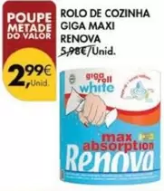 Oferta de Renova - Rolo De Cozinha Giga Maxi por 2,99€ em Pingo Doce