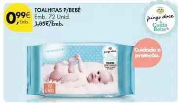 Oferta de Pingo doce - Toalhitas P/Bebé por 0,99€ em Pingo Doce