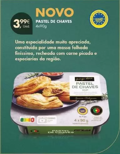 Oferta de .Com - Pastel De Chaves por 3,99€ em Pingo Doce