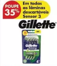 Oferta de Gillette - Em Todas As Laminas Descartáveisem Pingo Doce