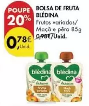 Oferta de Blédina - Bolsa De Fruta por 0,78€ em Pingo Doce