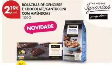 Oferta de As - Bolachas De Gengibre E Chocolate/canuccini Com Amêndoas por 2,19€ em Pingo Doce