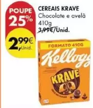 Oferta de Kellogg's - Cereais Krave por 2,99€ em Pingo Doce