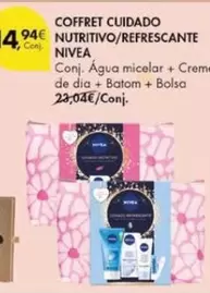 Oferta de Nivea - Coffret Cuidado Nutritivo/refrescante por 4,94€ em Pingo Doce