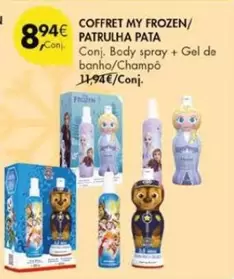 Oferta de Coffret My Frozen / Patrulha Pata por 8,94€ em Pingo Doce