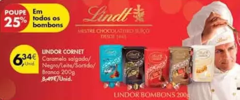 Oferta de Lindt - Cornet por 6,34€ em Pingo Doce