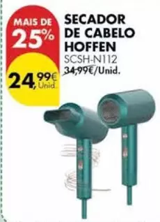 Oferta de Hoffen - Secador De Cabelo Soften por 24,99€ em Pingo Doce