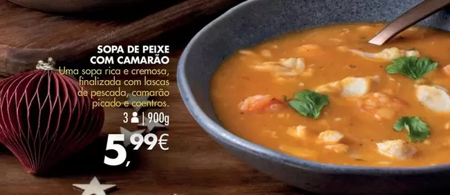 Oferta de .Com - Sopa De Peixe Com Camarão por 5,99€ em Pingo Doce