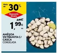 Oferta de Ameijoa Vietnamita C/Casca por 1,99€ em Continente Bom dia