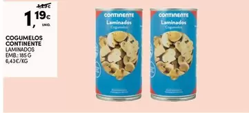 Oferta de Continente - Cogumelos por 1,19€ em Continente Bom dia