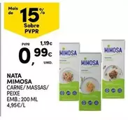 Oferta de Mimosa - Nata por 0,99€ em Continente Bom dia