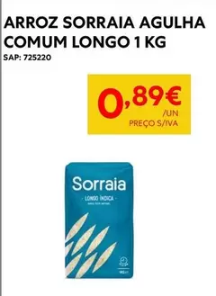 Oferta de Arroz Agulha Comum Longo por 0,89€ em Recheio