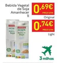 Oferta de Amanhecer - Bebida Vegetal De Soja por 0,69€ em Recheio