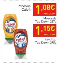 Oferta de Calvé - Mostarda Top Down por 1,15€ em Recheio