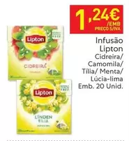 Oferta de Lipton - Infusão por 1,24€ em Recheio