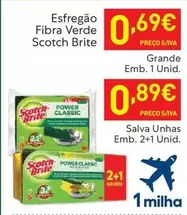 Oferta de Scotch-Brite - Esfregão Fibra Verde por 0,89€ em Recheio