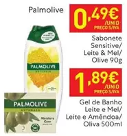 Oferta de Palmolive - Sabonete Sensitive/ Leite & Mel/ Olive por 1,89€ em Recheio