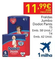 Oferta de Dodot - Fraldas Jumbo Pants por 11,99€ em Recheio