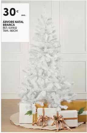 Oferta de Arvore Natal Brenca por 30€ em Continente