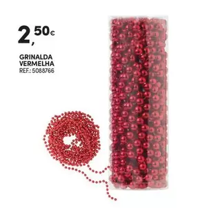 Oferta de Grinalda Vermelha por 2,5€ em Continente