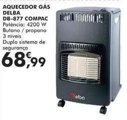 Oferta de Delba - Aquecedor Gas por 68,99€ em E.Leclerc