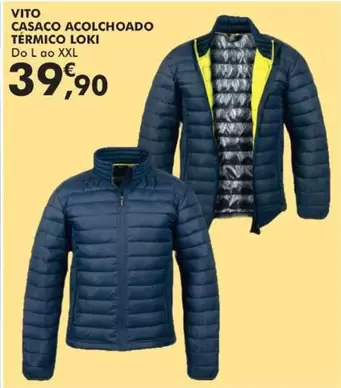 Oferta de Vito - Casaco Acolchidad Térmico Loki por 39,9€ em E.Leclerc