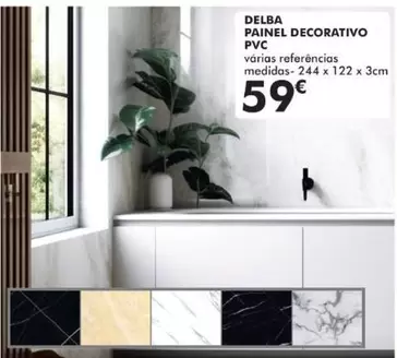 Oferta de Delba - Painel Decorativo Pvc por 59€ em E.Leclerc