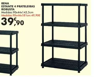 Oferta de Estante 4 Prateleiras Robusta por 39,9€ em E.Leclerc