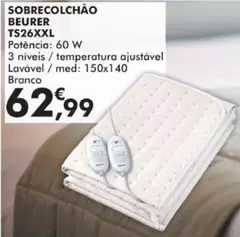 Oferta de Beurer - Sobrecolchão Ts26xxl por 62,99€ em E.Leclerc