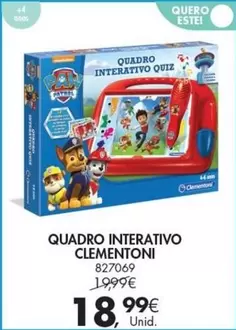 Oferta de Clementoni - Quadro Interativo por 18,99€ em Pingo Doce