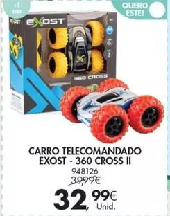 Oferta de Carro Telecomandado Exost 360 Cross Ii por 32,99€ em Pingo Doce