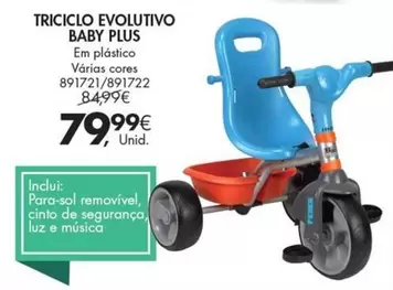 Oferta de Sol - Triciclo Evolutivo Baby Plus por 79,99€ em Pingo Doce