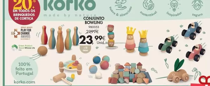 Oferta de Nature - Conjunto Bowling por 23,99€ em Pingo Doce