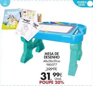 Oferta de Mesa De Desenho por 31,99€ em Pingo Doce