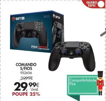 Oferta de Comando S/Fios por 29,99€ em Pingo Doce