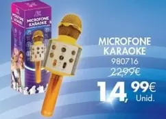 Oferta de Microfone Karaoke por 14,99€ em Pingo Doce