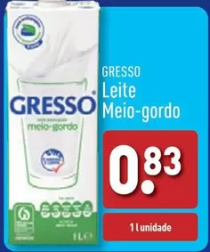 Oferta de Gresso -  Leite por 0,83€ em Aldi