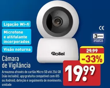 Oferta de .Com - Camara De Vigilància por 19,99€ em Aldi