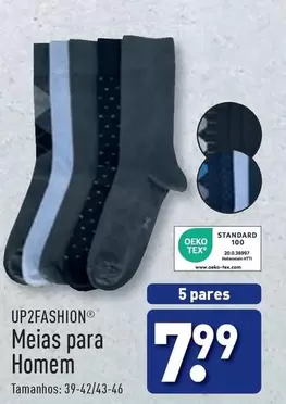 Oferta de Up2fashion - Meias Para Homem por 7,99€ em Aldi