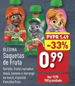 Oferta de Blédina - Saquetas De Fruta por 0,99€ em Aldi