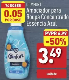 Oferta de Comfort - Amaciador Para Roupa Concentrado Essencia Azul por 3,49€ em Aldi