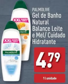 Oferta de Palmolive - Gel De Banho Natural Balance Leite E Mel/Cuidado Hidratante por 4,79€ em Aldi