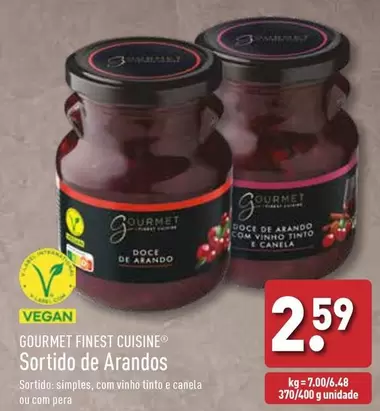 Oferta de Gourmet Finest Cuisine - Sortido De Arandos por 2,59€ em Aldi