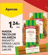 Oferta de Milaneza - Massa Tricolor por 1,24€ em Continente