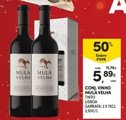 Oferta de Lisboa - Conj. Vinho Mula Velha por 5,89€ em Continente