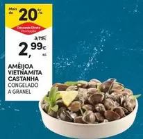 Oferta de A+ - Ameijoa Vietnamita Castanha por 2,99€ em Continente