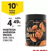 Oferta de Prozis - Manteiga Amêndoa Prozis por 4,49€ em Continente